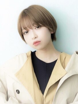 アビント バイ レシッド 武蔵小杉(abinto by rcid) センシュアルショートスタイル、明るめオリーブベージュ