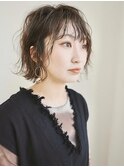 外ハネウェービーボブ ボブパーマ 前髪パーマ