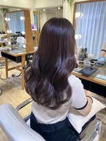 ネオリーブ チロル 横浜西口店(Neolive CiroL.)&nbsp;ピンクブラウン ブリーチなしカラー 大人可愛い