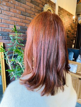 ベレッタ 枚方店(veretta.) オレンジ系カラーとレイヤーのバランス良し　担当　小林/抜け感