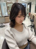 アッシュ 高円寺店(Ash) ６トーンクールブラウン×顔周りレイヤーカット