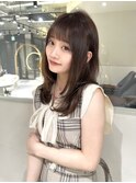 ★前髪カタログこなれミディウェーブパーマ韓国マッシュレイヤー