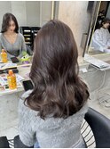 レイヤーカット 韓国ヘア 顔周り 髪質改善 ブリーチなし