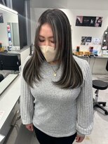キング 梅田(K!ng)&nbsp;縮毛矯正髪質改善ハイライトレイヤーカット梅田美容室エクステ