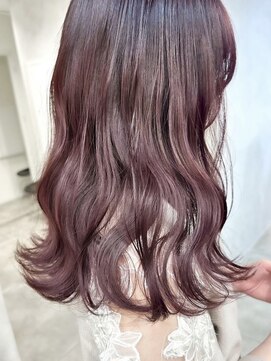 ハオ(hao) 【hao渋谷】akane ピンクカラーくびレイヤー10代20代30代