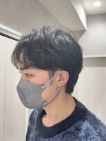 メレ 仙台(Mele)&nbsp;メンズセンターパート/ニュアンスパーマ/コンマバング