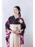 (お電話予約)卒業式　袴着付けヘアセット　7500円　早朝からok