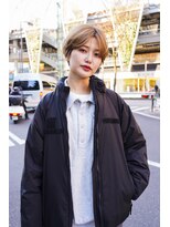 ヴェイン 渋谷(vain)&nbsp;★くびレイヤーエモージュ黒髪グレーベージュレイヤーロング