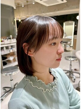 コンティロミー(CONTI ROMMY.) シースルー前髪のナチュラルボブ◎小顔20代30代40代50代