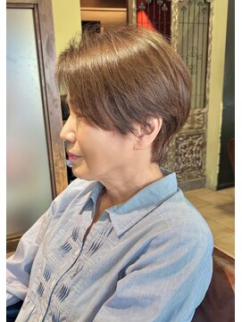 ハピネス クローバー 学園前店(Happiness CLOVER) ☆イメチェン大人かわいい★ショートボブ/白髪ぼかし/ハイライト