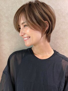 ジルブラン 錦糸町(JIL BLAN) 大人可愛い丸みショート×デザインハイライトオージュアTr