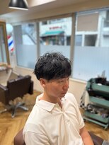 アオハレアンド(ao_HARE_&)&nbsp;ナチュラルパーマメンズツーブロック浜松町