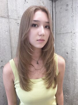 サンク 原宿 表参道(cinq) ★ブリーチカラーハイトーンカラーミルクティーベージュブリーチ