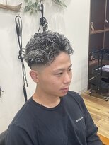 スウェル 千葉店(Swell)&nbsp;ホワイトメッシュ極道パーマ