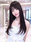 レイヤーカットくびれレイヤー顔周りレイヤー韓国ヘア小顔
