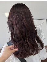 ヘアー アイス 御器所本店(HAIR ICI)&nbsp;ブリーチなしボルドーカラー秋カラー冬カラー暖色カラー