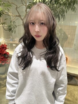 【kira】ルーツデザイン/ホワイトベージュ/シアーグレージュ