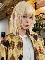 ネハス 名古屋栄店(nehus.)&nbsp;ブリーチハイライト髪質改善ダブルカラーレイヤーカット