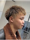 ツイストダウンバングパーマMEN’S HAIR/サーフカール