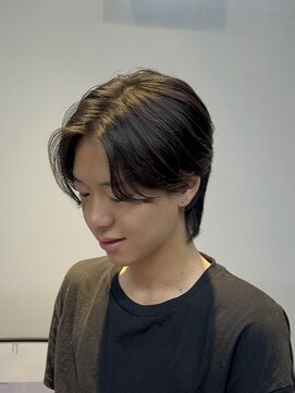 ヌープヘアーアイス(NUUP.hair ici) 韓国風マッシュ◎メンズパーマダウンパーマセンターパート暗髪
