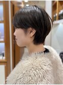 前髪あり/マッシュショート/ショート/骨格補正/恵比寿