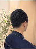 くせ毛を活かした刈り上げソフトスタイル