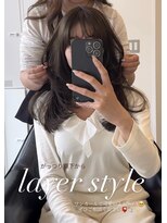 コート 青山(Cote) 20代30代40代50代王道ワンカールひし形レイヤーブラウンカラー
