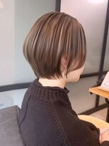 ヘアーカッティングガーデン ジャック モアザン 梅田店&nbsp;ボブ/ショートボブ/ハイライト/30代/40代/大人女性/白髪ぼかし
