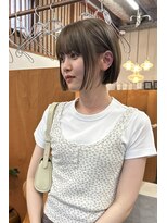 ニール 名古屋 伏見 丸の内(NEELU)&nbsp;【RIE】オリーブグレージュボブ