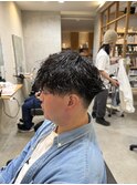 波巻きパーマ波巻きツイストスパイラルパーマメンズカット勝川駅