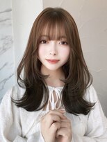 クム(kumu)&nbsp;前髪カット/ヘアセット/レイヤーカット/韓国ヘア/透明感カラー