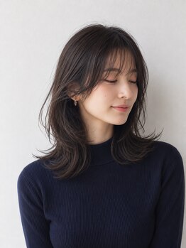 ヘアーメイク トレコローリ(hair make trecolori)の写真/大人女性の顔まわりを似合わせカットで華やかに!マイナス5歳を目指す若見え術◎