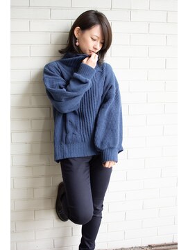 ノイン(noine) さらりと冬に着たいニットコーデ。