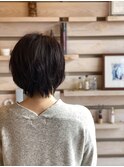 小顔ショートスタイル☆20代30代40代丸みボブウェーブ名古屋