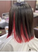 【BROAD HAIR】インナーレッド
