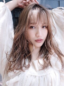 アルバム 銀座(ALBUM GINZA) 大人かわいいロングヘア_ショコラベージュボブルフ_28562