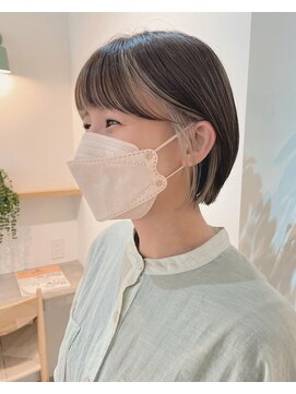 フィルムス 柏(FILMS) 暗めカラー/ショートボブ/マロンベージュ/くすみベージュ/柏