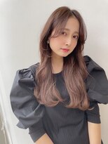 韓国風くびれレイヤー　グラデーションカラー　ロング