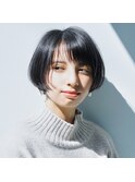 大人ショート/ショートボブ/マロンベージュ/フェザーショート