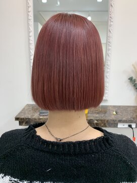 インデックスヘアーユー 錦糸町店(in'dex hair - U) ワインレッド×タッセルボブ