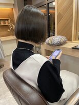 ヘア プロデュース キュオン(hair produce CUEON.) ミニボブ×アッシュグレー