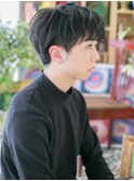 ■アッシュブラック束感ショートマッシュ103-2川口20代30代40代