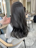 ウェイズトウキョウ 新宿店(Ways TOKYO)&nbsp;ラベンダーグレージュ　ロングヘア　レイヤーカット　韓国