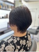 美髪ショート×ハリ艶復活白髪染め