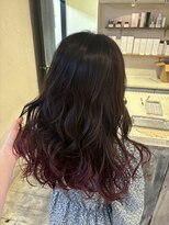 エミュー(emue) 20代30代グラデーションカラー秋ボルドーカラー