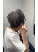 白髪をいかす！ミセスショート×ポイントパーマ