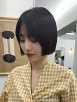 シベルバレー 横浜(sibell)&nbsp;＊20代30代切りっぱなしボブタッセルボブ顔周りレイヤーオリーブ