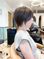 ロンド エメ 柏(Lond aimer) ショートくびれ丸みショートボブハイライトイメチェン髪質改善柏
