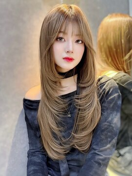 ロンドガーネット 池袋(Lond garnet) イメチェン外ハネボブ美髪ワイドバングレイヤー韓国ブリーチなし