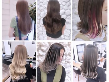 ヘアサロン エフ 渋谷(F)の写真/高級エクステで自然な仕上がりに♪色味も豊富★モチも良く、手触りもバッチリ◎